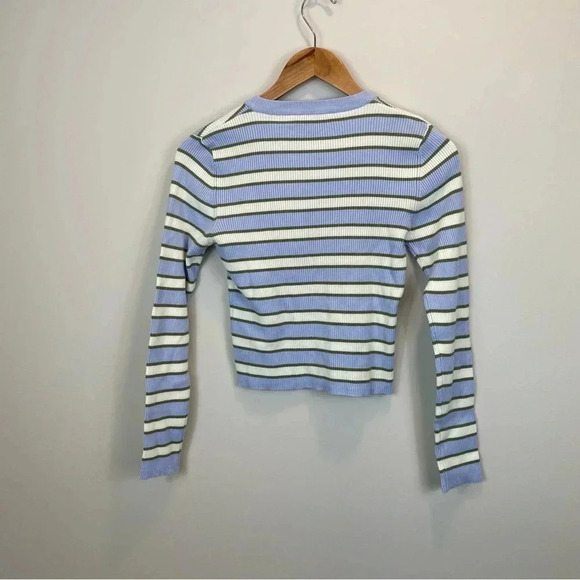 Zara Striped Crop Knit Sweater - Picture 5 of 5